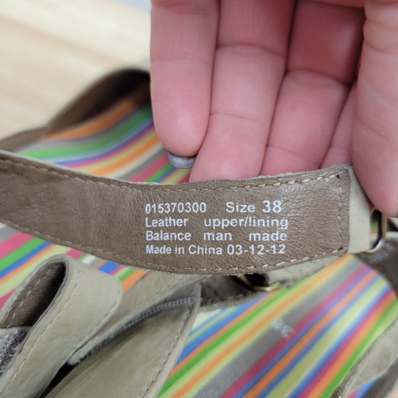 Dansko Sand Dollar Jute Mary Jane Leather Clog Size 7.5-8 Wedge Platform Comfort - Picture 14 of 15